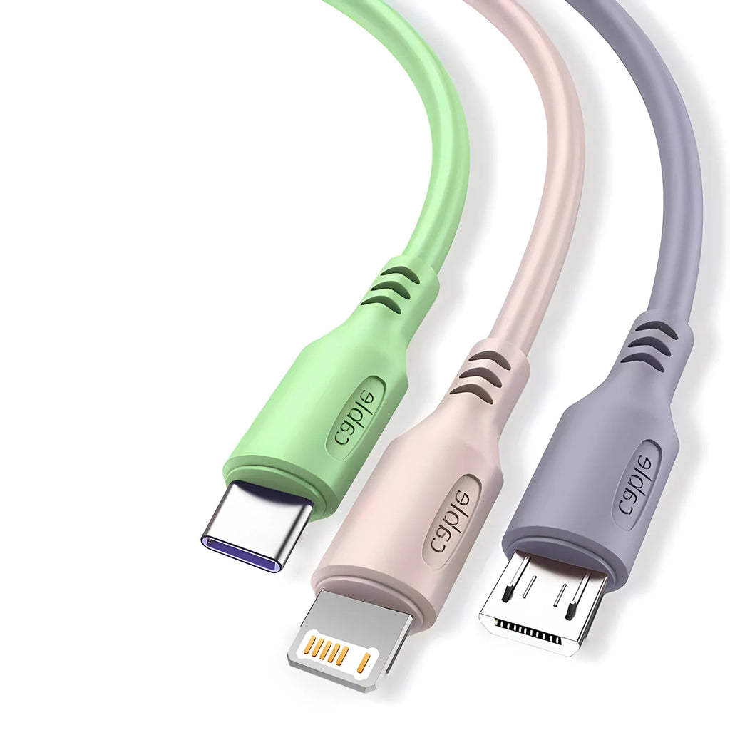 Universal 3-in-1 Charger Cable for iPhone & Android