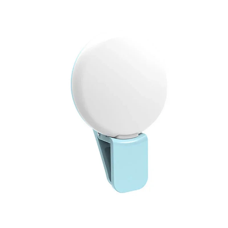 Mini Clip-On LED Selfie Ring Light for Phones