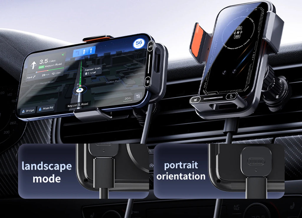 15W Wireless Car Charger Mount – Auto Clamp