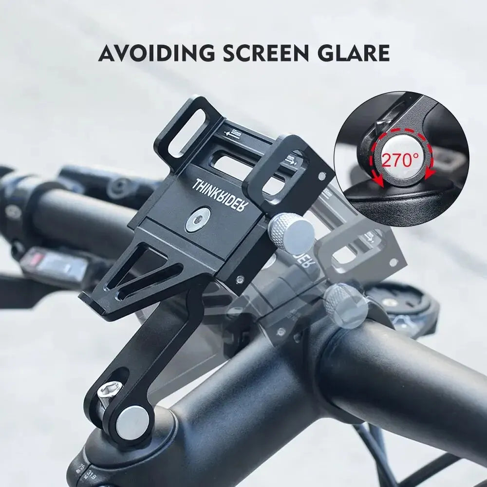 Adjustable Aluminum Bike Phone Mount – Non-Slip