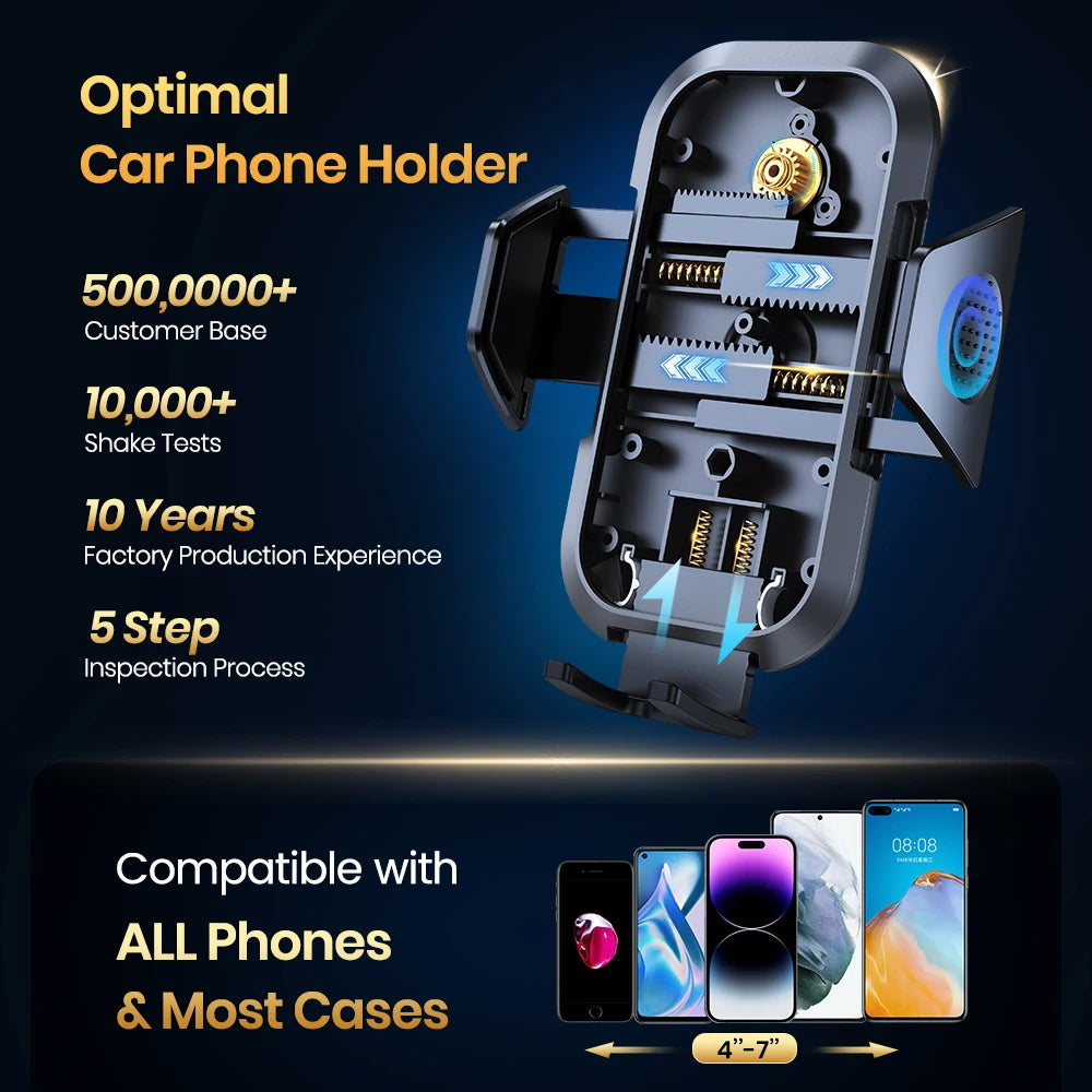 TOPK Auto-Locking Car Phone Holder – Universal
