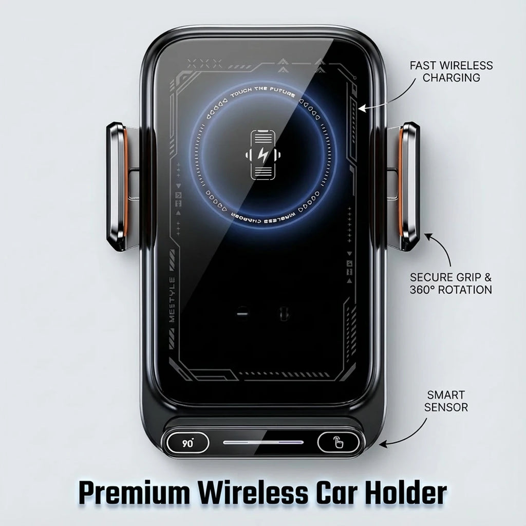 15W Wireless Car Charger Mount – Auto Clamp