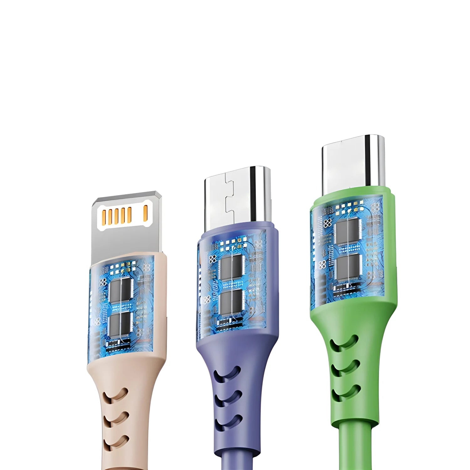 Universal 3-in-1 Charger Cable for iPhone & Android