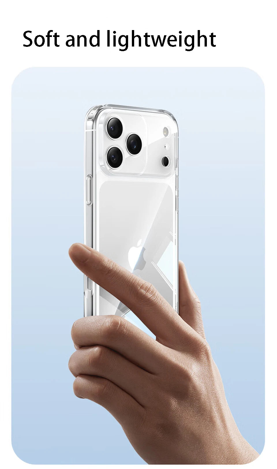 iPhone 17 Pro Max Luxury Transparent Case