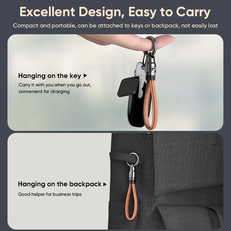 Type-C Quick Charge Cable with Anti-Loss Strap